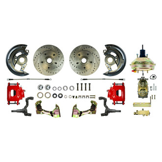 The Right Stuff® - Drum-to-Disc Drilled and Slotted Front Brake Conversion Kit