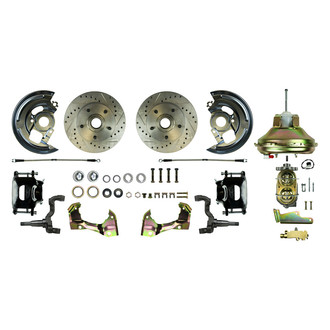 The Right Stuff® - Drum-to-Disc Drilled and Slotted Front Brake Conversion Kit