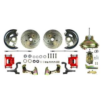 The Right Stuff® - Drum-to-Disc Drilled and Slotted Front Brake Conversion Kit