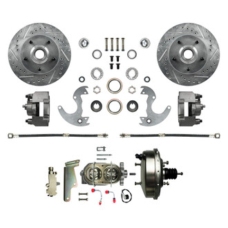 The Right Stuff® - Drum-to-Disc Drilled and Slotted Front Brake Conversion Kit