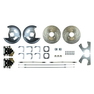 The Right Stuff® - Drum-to-Disc Drilled and Slotted Rear Brake Conversion Kit