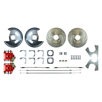 The Right Stuff® - Drum-to-Disc Drilled and Slotted Rear Brake Conversion Kit