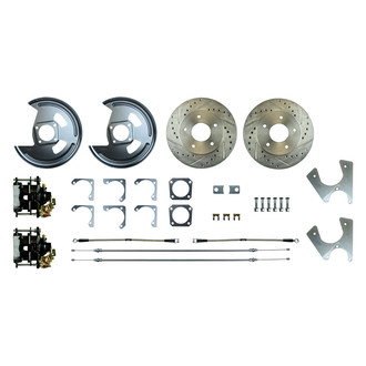 The Right Stuff® - Drum-to-Disc Drilled and Slotted Rear Brake Conversion Kit