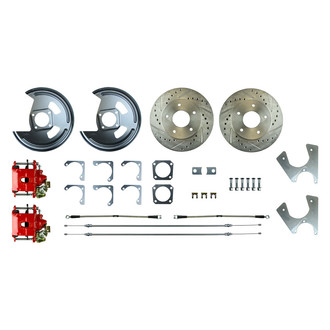 The Right Stuff® - Drum-to-Disc Drilled and Slotted Rear Brake Conversion Kit