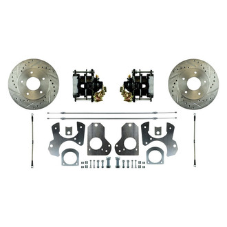 The Right Stuff® - Drum-to-Disc Drilled and Slotted Rear Brake Conversion Kit