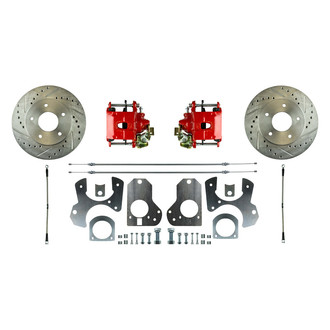 The Right Stuff® - Drum-to-Disc Drilled and Slotted Rear Brake Conversion Kit