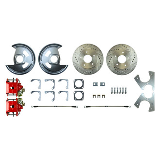 The Right Stuff® - Drum-to-Disc Drilled and Slotted Rear Brake Conversion Kit