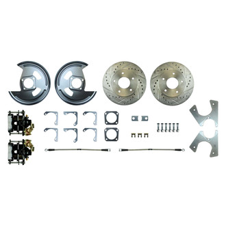 The Right Stuff® - Drum-to-Disc Drilled and Slotted Rear Brake Conversion Kit