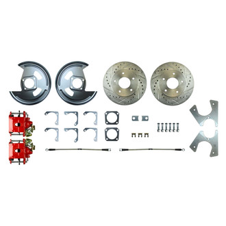 The Right Stuff® - Drum-to-Disc Drilled and Slotted Rear Brake Conversion Kit
