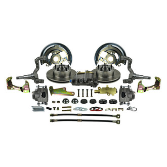 The Right Stuff® - Drum-to-Disc Drilled and Slotted Front Brake Conversion Kit