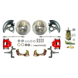 The Right Stuff® - Drum-to-Disc Drilled and Slotted Front Brake Conversion Kit