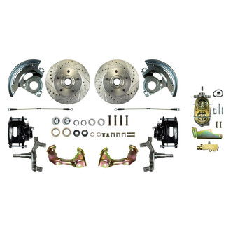 The Right Stuff® - Drum-to-Disc Drilled and Slotted Front Brake Conversion Kit