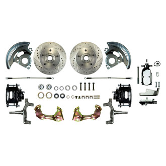 The Right Stuff® - Drum-to-Disc Drilled and Slotted Front Brake Conversion Kit