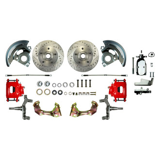 The Right Stuff® - Drum-to-Disc Drilled and Slotted Front Brake Conversion Kit
