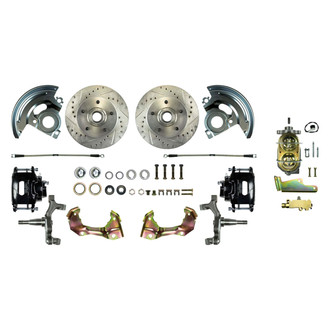 The Right Stuff® - Drum-to-Disc Drilled and Slotted Front Brake Conversion Kit