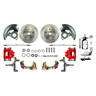 The Right Stuff® - Drum-to-Disc Drilled and Slotted Front Brake Conversion Kit