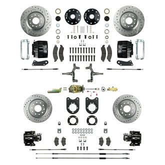 The Right Stuff® - Drum-to-Disc Drilled and Slotted Front and Rear Brake Conversion Kit