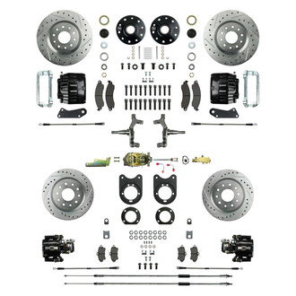 The Right Stuff® - Drum-to-Disc Drilled and Slotted Front and Rear Brake Conversion Kit