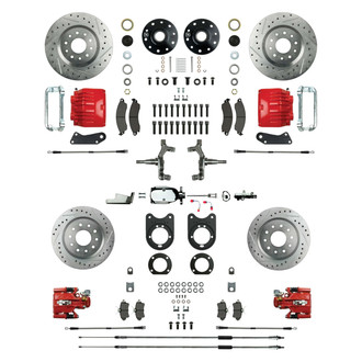 The Right Stuff® - Drum-to-Disc Drilled and Slotted Front and Rear Brake Conversion Kit