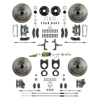 The Right Stuff® - Drum-to-Disc Plain Front and Rear Brake Conversion Kit