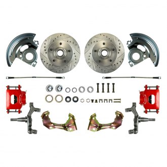 The Right Stuff® - Drum-to-Disc Drilled and Slotted Front Brake Conversion Kit
