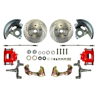 The Right Stuff® - Drum-to-Disc Drilled and Slotted Front Brake Conversion Kit
