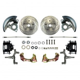 The Right Stuff® - Drum-to-Disc Drilled and Slotted Front Brake Conversion Kit
