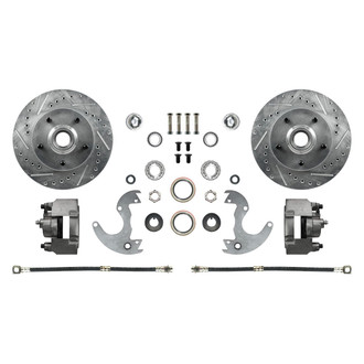 The Right Stuff® - Drum-to-Disc Drilled and Slotted Front Brake Conversion Kit