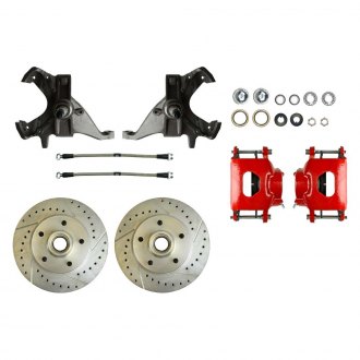 The Right Stuff® - Drum-to-Disc Drilled and Slotted Front Brake Conversion Kit