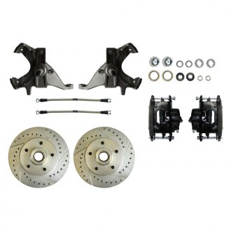 The Right Stuff® - Drum-to-Disc Drilled and Slotted Front Brake Conversion Kit