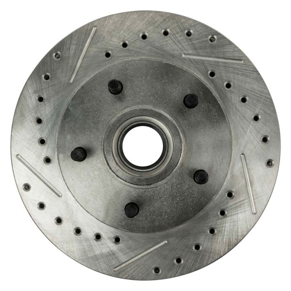 Right Stuff® - Drilled and Slotted 1-Piece Front Brake Rotors and Hub Assembly