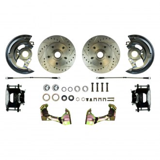 The Right Stuff® - Drum-to-Disc Drilled and Slotted Front Brake Conversion Kit
