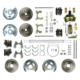 The Right Stuff® - Drum-to-Disc Plain Front and Rear Brake Conversion Kit