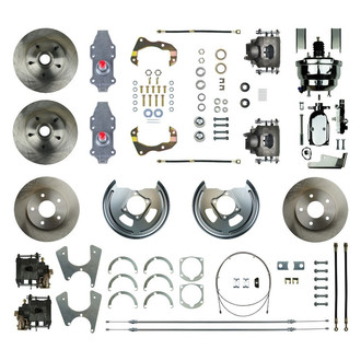 The Right Stuff® - Drum-to-Disc Plain Front and Rear Brake Conversion Kit