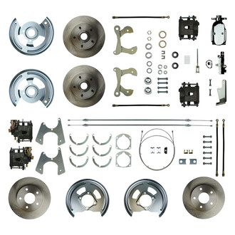 The Right Stuff® - Drum-to-Disc Plain Front and Rear Brake Conversion Kit