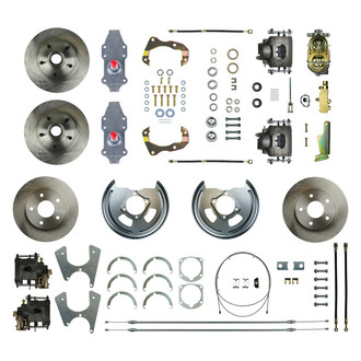 The Right Stuff® - Drum-to-Disc Plain Front and Rear Brake Conversion Kit