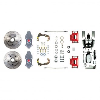 The Right Stuff® - Drum-to-Disc Drilled and Slotted Front Brake Conversion Kit
