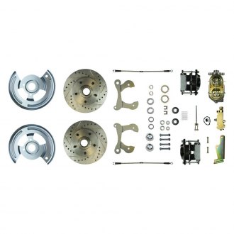 The Right Stuff® - Drum-to-Disc Drilled and Slotted Front Brake Conversion Kit