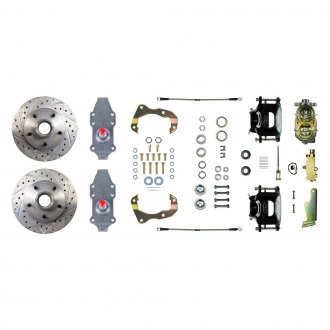 The Right Stuff® - Drum-to-Disc Drilled and Slotted Front Brake Conversion Kit