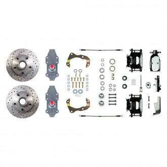 The Right Stuff® - Drum-to-Disc Drilled and Slotted Front Brake Conversion Kit