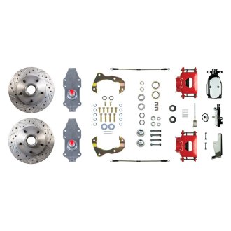 The Right Stuff® - Drum-to-Disc Drilled and Slotted Front Brake Conversion Kit
