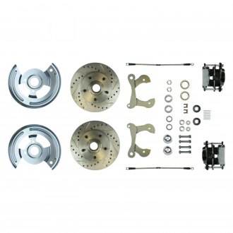 The Right Stuff® - Drum-to-Disc Drilled and Slotted Front Brake Conversion Kit
