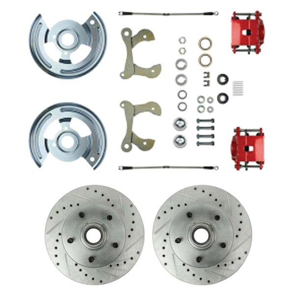  The Right Stuff® - Drum-to-Disc Drilled and Slotted Front Brake Conversion Kit