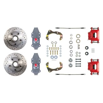 The Right Stuff® - Drum-to-Disc Drilled and Slotted Front Brake Conversion Kit