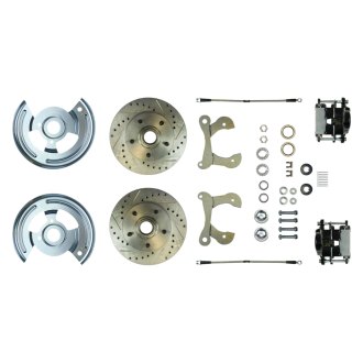The Right Stuff® - Drum-to-Disc Drilled and Slotted Front Brake Conversion Kit
