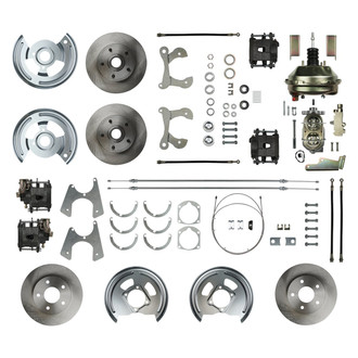 The Right Stuff® - Drum-to-Disc Plain Front and Rear Brake Conversion Kit