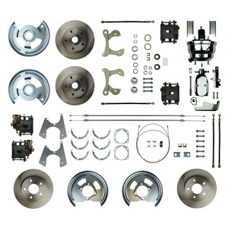 The Right Stuff® - Drum-to-Disc Plain Front and Rear Brake Conversion Kit