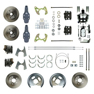 The Right Stuff® - Drum-to-Disc Plain Front and Rear Brake Conversion Kit