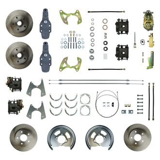 The Right Stuff® - Drum-to-Disc Plain Front and Rear Brake Conversion Kit