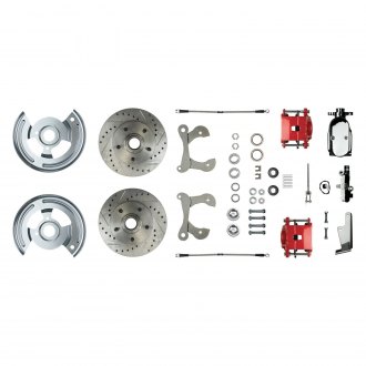 The Right Stuff® - Drum-to-Disc Drilled and Slotted Front Brake Conversion Kit